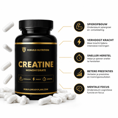 CREATINE MONOHYDRAAT CAPS - 120 Stuks (NIEUW)